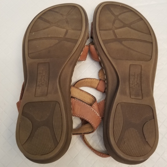 Natural Soul Leather Sandals Women Size 6.5M Barroll All Thru Comfort - Picture 6 of 6